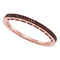 10k Pink Rose Gold Enhanced Diamond Women's Anniversary Band - FREE Shipping (US/CA)-Gold & Diamond Bands-5-JadeMoghul Inc.