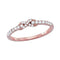 10k Rose Gold Women's Diamond Infinity Knot Stackable Ring - FREE Shipping (US/CA)-Rings And Bands-5.5-JadeMoghul Inc.