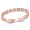 10k Rose Gold Women's Diamond Squares Stackable Ring - FREE Shipping (US/CA)-Gold & Diamond Rings-JadeMoghul Inc.