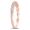 10k Rose Gold Women's Diamond Stackable Ring - FREE Shipping (US/CA)-Gold & Diamond Rings-JadeMoghul Inc.
