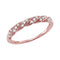 10k Rose Gold Women's Diamond Stripe Stackable Ring - FREE Shipping (US/CA)-Gold & Diamond Rings-5.5-JadeMoghul Inc.