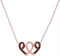 10k Rose Gold Women's Red Diamond Heart Awareness Ribbon Pendant - FREE Shipping (US/CA)-Gold & Diamond Pendants & Necklaces-JadeMoghul Inc.