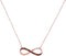 10k Rose Gold Women's Red Diamond Infinity Pendant - FREE Shipping (US/CA)-Gold & Diamond Pendants & Necklaces-JadeMoghul Inc.