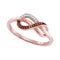 10k Rose Gold Women's Red Diamond Infinity Ring - FREE Shipping (US/CA)-Gold & Diamond Rings-5-JadeMoghul Inc.
