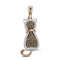 10k Rose Gold Women's Red Diamond Kitty Pendant - FREE Shipping (US/CA)-Gold & Diamond Pendants & Necklaces-JadeMoghul Inc.