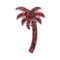 10k Rose Gold Women's Red Diamond Palm Tree Pendant - FREE Shipping (US/CA)-Gold & Diamond Pendants & Necklaces-JadeMoghul Inc.