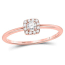 10k Rose Gold Women's Solitaire Stackable Ring-Rings And Bands-5.5-JadeMoghul Inc.