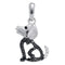 10k White Gold Black Enhanced Diamond Puppy Pendant - FREE Shipping (US/CA)-Gold & Diamond Pendants & Necklaces-JadeMoghul Inc.