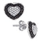 10K White Gold Enhanced Diamond Heart Love Stud Earrings - FREE Shipping (US/CA)-Gold & Diamond Earrings-JadeMoghul Inc.