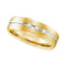 10k White Gold Men's Diamond 2-tone Brushed Anniversary Band - FREE Shipping (US/CA)-Gold & Diamond Wedding Jewelry-8-JadeMoghul Inc.