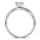 10k White Gold Round Diamond His & Hers Trio Matching Halo Wedding Ring Set - FREE Shipping (US/CA)-Gold & Diamond Trio Sets-5-JadeMoghul Inc.