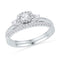 10k White Gold Round Diamond Solitaire Halo Wedding Ring Set - FREE Shipping (US/CA)-Gold & Diamond Wedding Ring Sets-5.5-JadeMoghul Inc.