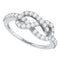 10k White Gold Women's Round Diamond Infinity Anniversary Ring - FREE Shipping (US/CA)-Gold & Diamond Rings-6-JadeMoghul Inc.