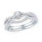 10k White Gold Women's Round Diamond Wedding Ring Set - FREE Shipping (US/CA)-Gold & Diamond Wedding Ring Sets-5-JadeMoghul Inc.