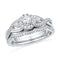 10k White Gold Women's Round Diamond Wedding Ring Set - FREE Shipping (US/CA)-Gold & Diamond Wedding Ring Sets-5-JadeMoghul Inc.