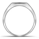 10kt White Gold Men's Round Black Color Enhanced Diamond Wedding Band Ring 1.00 Cttw - FREE Shipping (US/CAN)-Gold & Diamond Wedding Jewelry-8-JadeMoghul Inc.