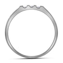 10kt White Gold Men's Round Channel-set Diamond Triple Row Wedding Band Ring 1/4 Cttw - FREE Shipping (US/CAN)-Wedding Jewelry-8-JadeMoghul Inc.