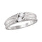 10kt White Gold Men's Round Diamond 2-stone Channel-set Wedding Band 1/3 Cttw - FREE Shipping (US/CAN)-Gold & Diamond Wedding Jewelry-9-JadeMoghul Inc.