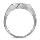 10kt White Gold Men's Round Diamond Band Ring 1/2 Cttw - FREE Shipping (US/CAN)-Gold & Diamond Men Rings-9.5-JadeMoghul Inc.