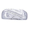 10kt White Gold Men's Round Diamond Diagonal Row Wedding Band Ring 1/8 Cttw - FREE Shipping (US/CAN)-Wedding Jewelry-9.5-JadeMoghul Inc.
