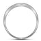 10kt White Gold Men's Round Diamond Double Row Slender Wedding Band 1/8 Cttw - FREE Shipping (US/CAN)-Wedding Jewelry-8-JadeMoghul Inc.