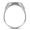 10kt White Gold Men's Round Diamond Oval Cluster Ring 1/4 Cttw - FREE Shipping (US/CAN)-Gold & Diamond Men Rings-8-JadeMoghul Inc.