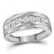 10kt White Gold Men's Round Diamond Wedding Band Ring 1/2 Cttw - FREE Shipping (US/CAN)-Gold & Diamond Wedding Jewelry-8-JadeMoghul Inc.