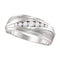 10kt White Gold Men's Round Diamond Wedding Band Ring 3/8 Cttw - FREE Shipping (US/CAN)-Gold & Diamond Wedding Jewelry-8-JadeMoghul Inc.