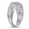 10kt White Gold Men's Round Diamond Wedding Band Ring 5/8 Cttw - FREE Shipping (US/CAN)-Gold & Diamond Wedding Jewelry-8-JadeMoghul Inc.