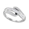 10kt White Gold Women's Baguette Channel-set Diamond Triple Row Band Ring 1-5 Cttw - FREE Shipping (US/CAN)-Gold & Diamond Bands-JadeMoghul Inc.