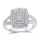 10kt White Gold Women's Diamond Split-Shank Ring-Rings And Bands-9-JadeMoghul Inc.