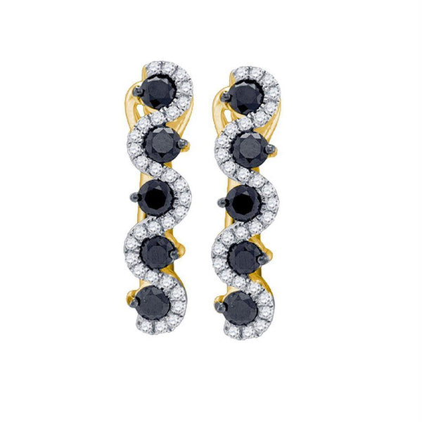 10kt White Gold Women's Emerald Solitaire Stackable Ring-Earrings-JadeMoghul Inc.