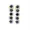 10kt White Gold Women's Emerald Solitaire Stackable Ring-Earrings-JadeMoghul Inc.