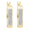10kt White Gold Women's Emerald Solitaire Stackable Ring-Earrings-JadeMoghul Inc.