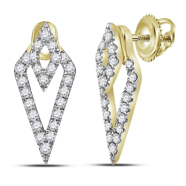 10kt White Gold Women's Emerald Solitaire Stackable Ring-Earrings-JadeMoghul Inc.