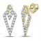 10kt White Gold Women's Emerald Solitaire Stackable Ring-Earrings-JadeMoghul Inc.