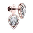 10kt White Gold Women's Emerald Solitaire Stackable Ring-Earrings-JadeMoghul Inc.