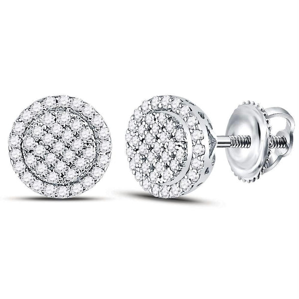 10kt White Gold Women's Emerald Solitaire Stackable Ring-Earrings-JadeMoghul Inc.
