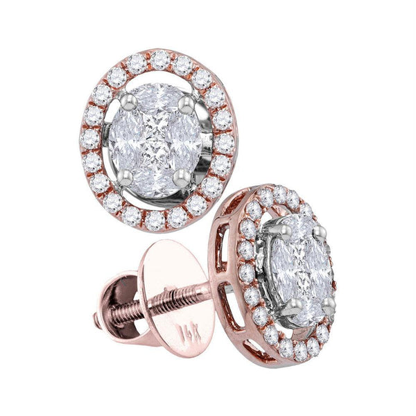 10kt White Gold Women's Emerald Solitaire Stackable Ring-Earrings-JadeMoghul Inc.