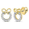 10kt White Gold Women's Emerald Solitaire Stackable Ring-Earrings-JadeMoghul Inc.