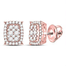 10kt White Gold Women's Emerald Solitaire Stackable Ring-Earrings-JadeMoghul Inc.