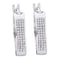 10kt White Gold Women's Emerald Solitaire Stackable Ring-Earrings-JadeMoghul Inc.