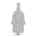 10kt White Gold Women's Emerald Solitaire Stackable Ring-Gold & Diamond Men Charms & Pendants-JadeMoghul Inc.