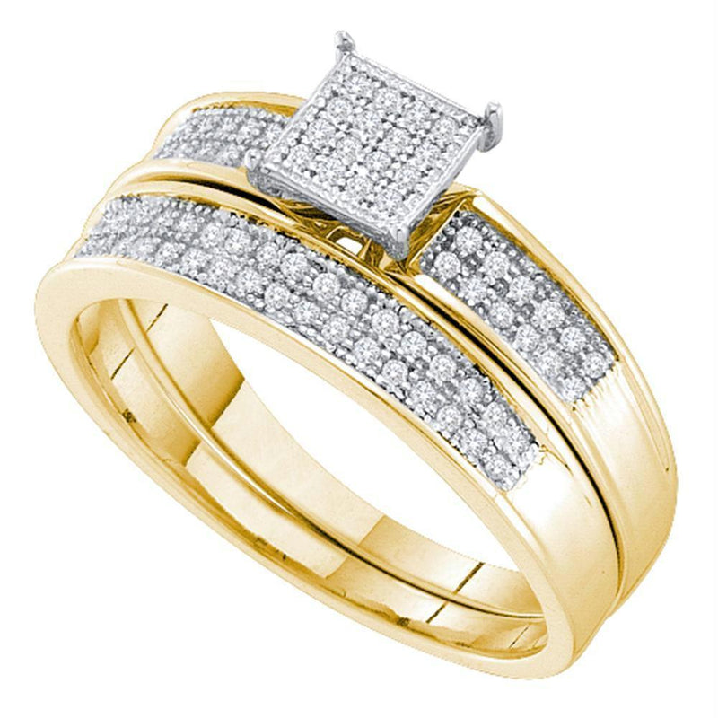 10kt White Gold Women's Emerald Solitaire Stackable Ring-Gold & Diamond Wedding Jewelry-6.5-JadeMoghul Inc.