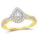10kt White Gold Women's Emerald Solitaire Stackable Ring-Gold & Diamond Wedding Jewelry-7.5-JadeMoghul Inc.