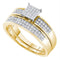 10kt White Gold Women's Emerald Solitaire Stackable Ring-Gold & Diamond Wedding Jewelry-8-JadeMoghul Inc.