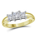10kt White Gold Women's Emerald Solitaire Stackable Ring-Gold & Diamond Wedding Jewelry-9-JadeMoghul Inc.