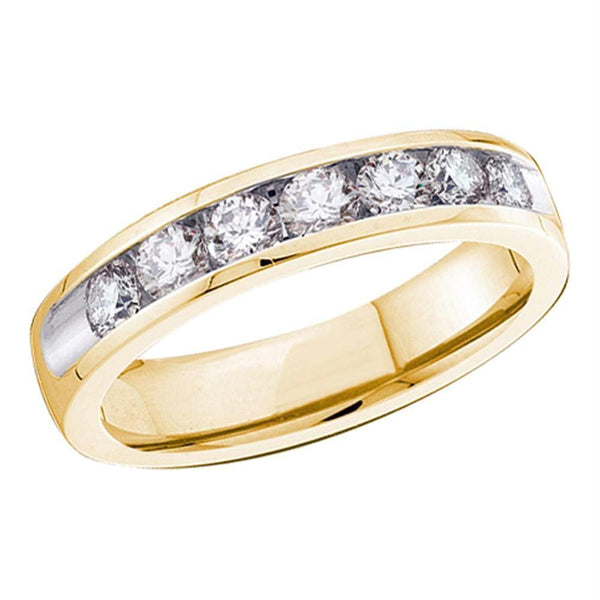 10kt White Gold Women's Emerald Solitaire Stackable Ring-Gold & Diamond Wedding Jewelry-9-JadeMoghul Inc.