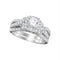 10kt White Gold Women's Emerald Solitaire Stackable Ring-Gold & Diamond Wedding Jewelry-9-JadeMoghul Inc.