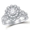 10kt White Gold Women's Emerald Solitaire Stackable Ring-Gold & Diamond Wedding Jewelry-JadeMoghul Inc.